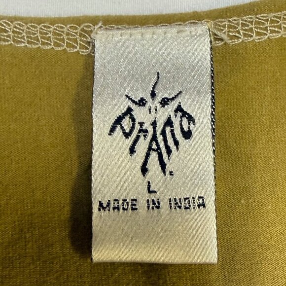 prAna Long-Sleeve V-Neck Women’s Large Olive/Sand Graphic Tee EUC - Picture 6 of 11